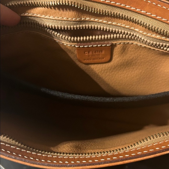 Celine Brown and Tan Crossbody Bag set with Chain and matching wallet - Picture 12 of 16